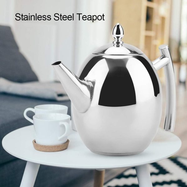Stainless Steel Kettle Teapot Thicker With Filter Hotel Tea Pot