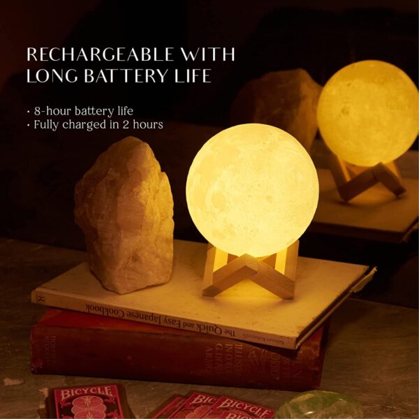In 1 High Quality Led Moon Light Lamp With Stand – Mind Glowing