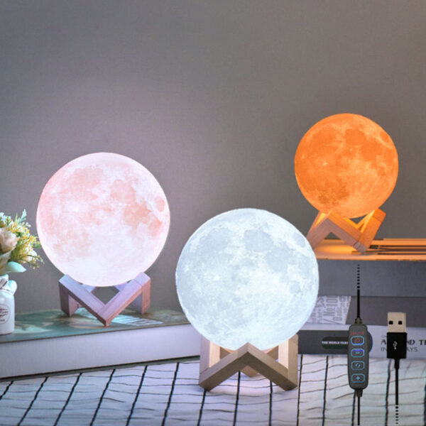 In 1 High Quality Led Moon Light Lamp With Stand – Mind Glowing