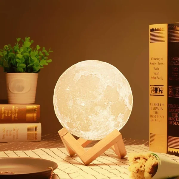In 1 High Quality Led Moon Light Lamp With Stand – Mind Glowing