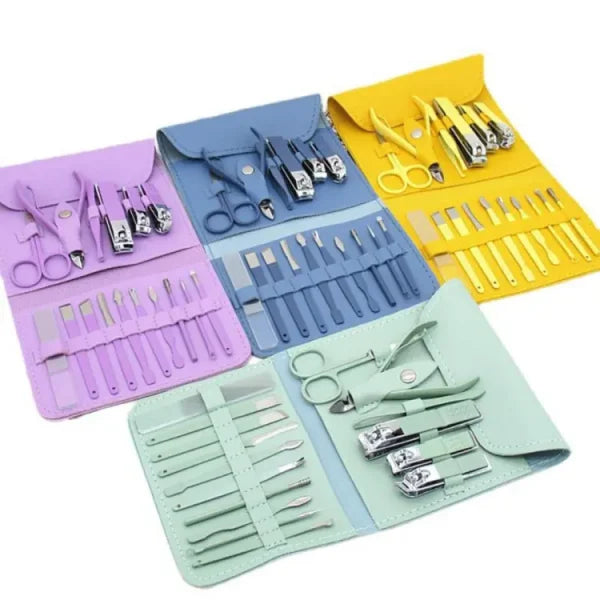 16 In 1 Nail Kit Manicure Cutters Nail Clipper Set