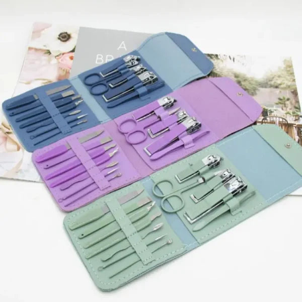 16 In 1 Nail Kit Manicure Cutters Nail Clipper Set
