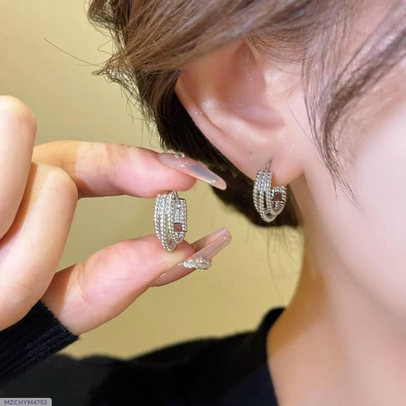 Three-layer twist Earing set