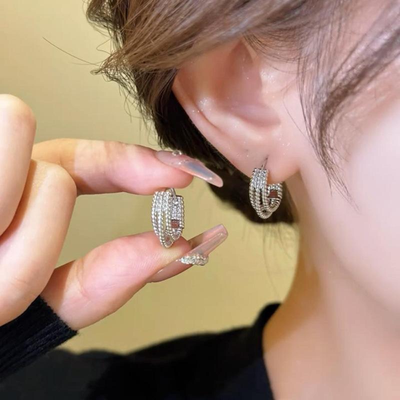 Three-layer twist Earing set