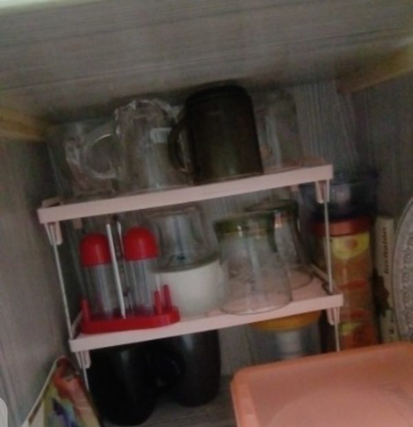 Folding Stack Up Shelf For Spice Jars