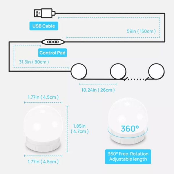 Vanity Mirror Lights – Usb Vanity Lights